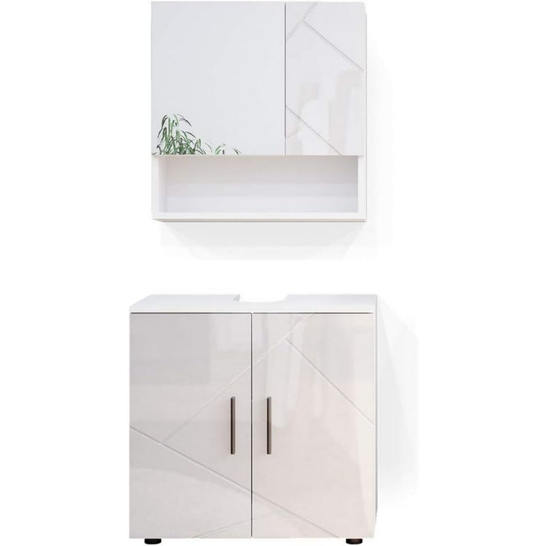 set arredo bagno bianco 1