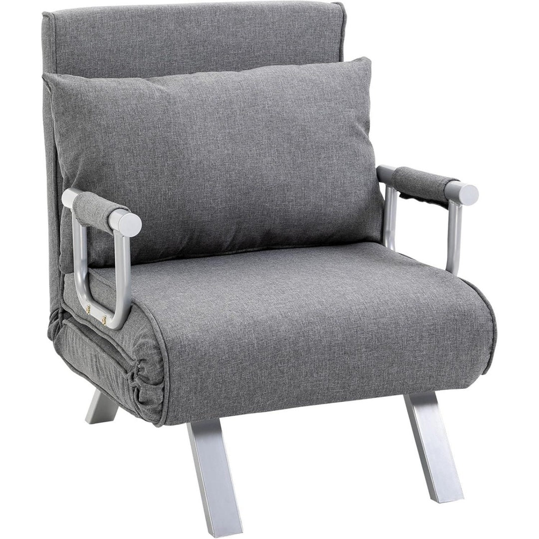 poltrone relax et chaise longue grigio reclinabile per letto