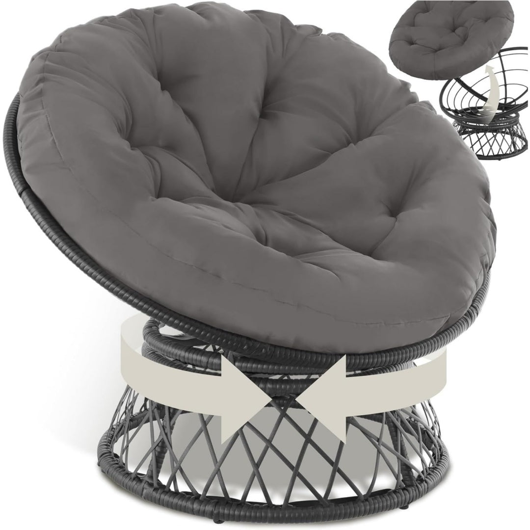 poltrone nero relax con cuscini